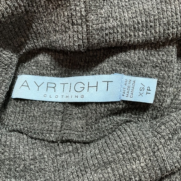 AYRTIGHT Stretch Poly / Rayon / Spandex Knit Long Sleeve Grey Tunic / Dress XS - Picture 4 of 9